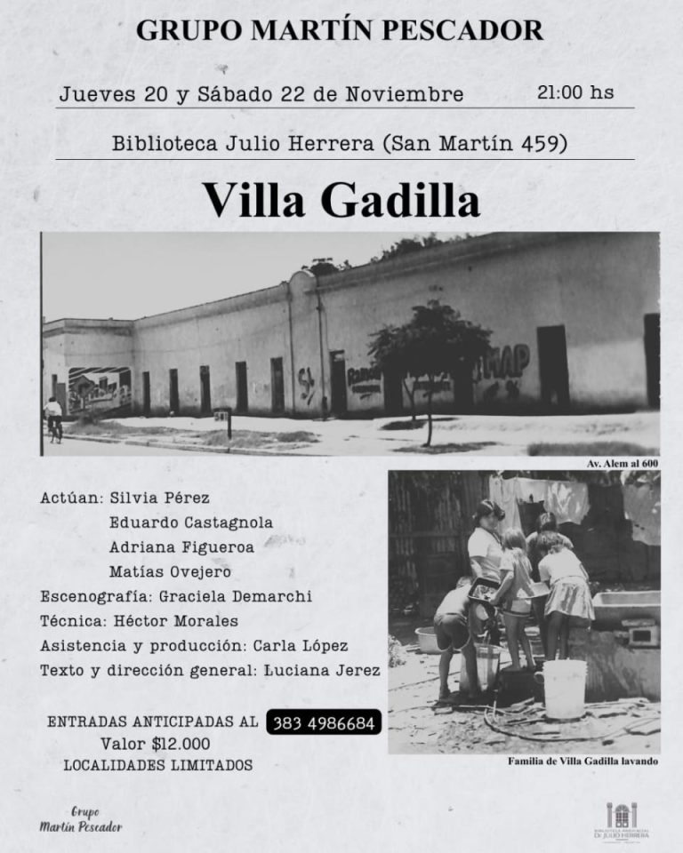 Estreno de “Villa Gadilla” de Luciana Jerez y su Grupo Martín Pescador