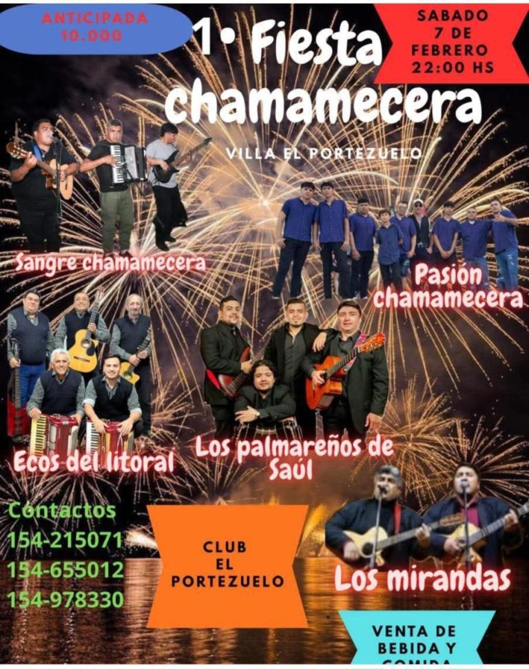 Fiesta Chamamecera en El Portezuelo