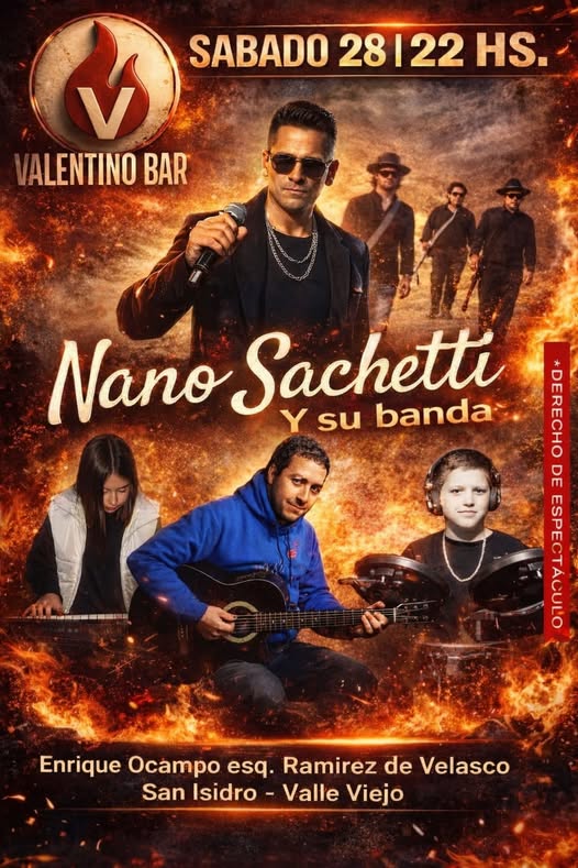 Nano Sachetti y su banda en Vivo